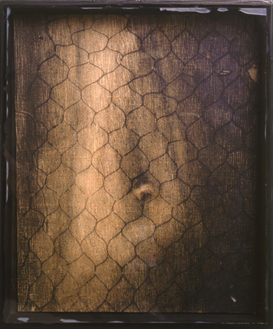 Sans titre. Untitled / Huile sur bois sous verre. Oil on wood covered with glass. 50x40x6 cm. 1998