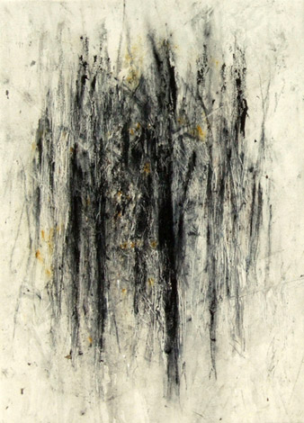 Forêt. Forest / Tempera sur toile. Tempera on canvas. 53x38cm. 2010