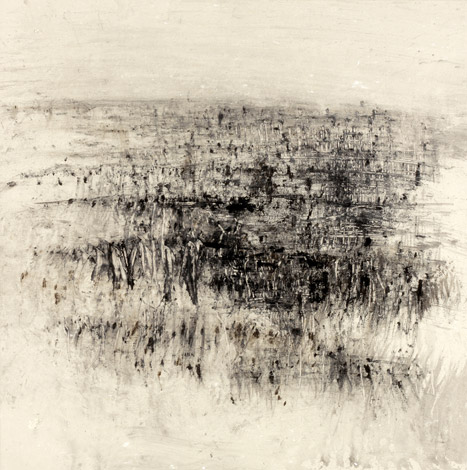 Paysage. Landscape / Tempera sur toile. Tempera on canvas. 53x53cm. 2010