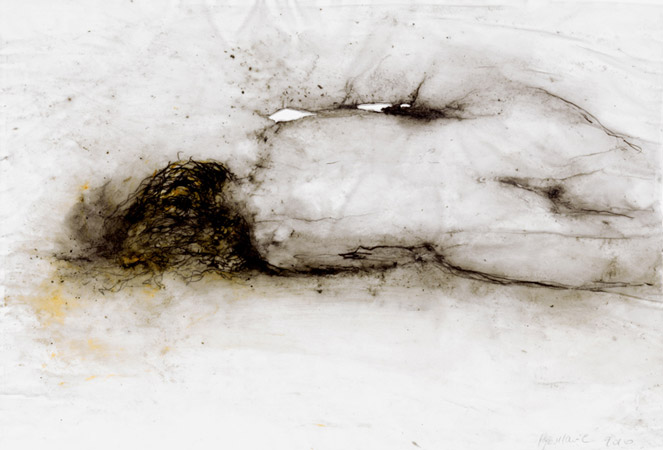 Nu. Nude / Rottring et tempera sur calque. Rottring and tempera on tracing paper. 21x29,7 cm. 2011